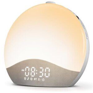Sunrise Alarm Clock White Noise Sound Machine Bluetooth Night Light